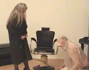 BDSM CLIP - Lady Hermina Regenmantelerziehung